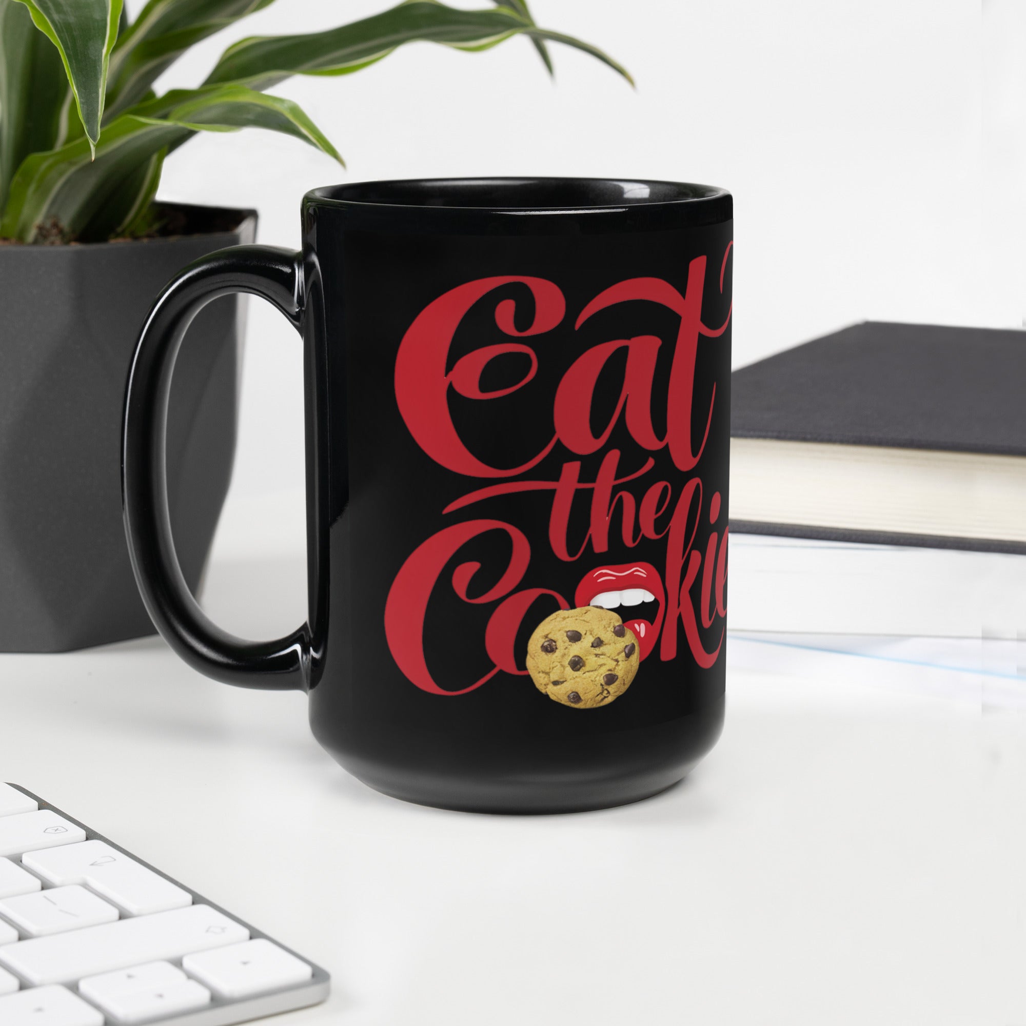 Eat The Cookie Glossy Mug